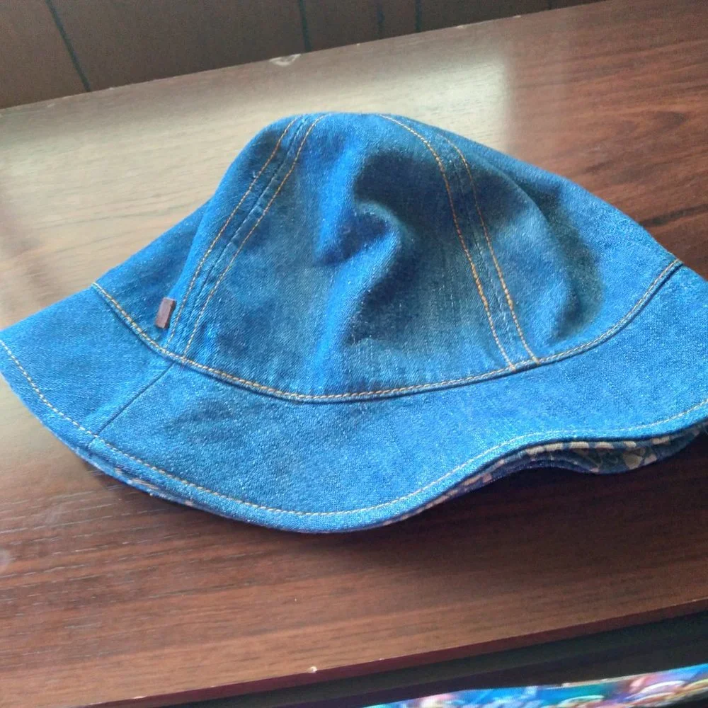 Denim Reversible Hat | Size OS - Picture 3 of 5